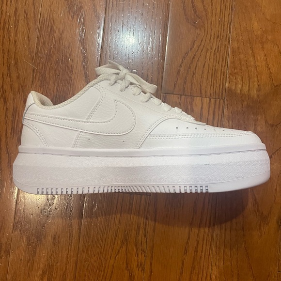 Nike White Platform Sneakers - Picture 1 of 14